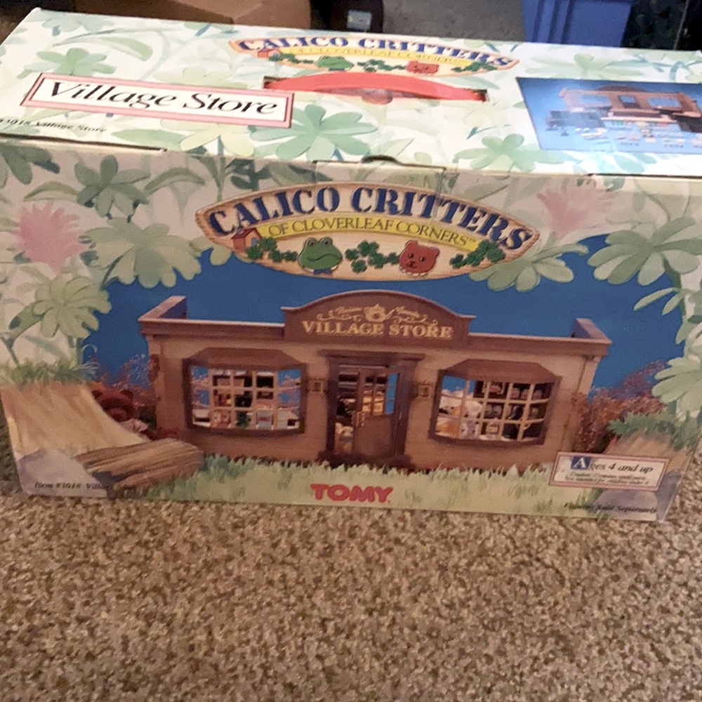 New in box calico critters village store